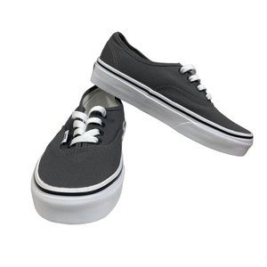 Vans Boys Grey Pewter Core Classic Sneakers Sz 4 NWB